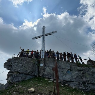 I partecipanti all'escursione su Mombracco