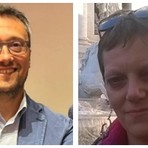 Da sinistra: Lorenzo Busciglio, neo dirigente dell'Istituto comprensivo Borgo San Giuseppe e Elisa Peruzzi, neo dirigente dell'Istituto Virginio Donadio Agraria Cuneo ed alberghiero Dronero Da sinistra: Lorenzo Busciglio, neo dirigente dell'Istituto comprensivo Borgo San Giuseppe e Elisa Peruzzi, neo dirigente dell'Istituto Virginio Donadio Agraria Cuneo ed alberghiero Dronero
