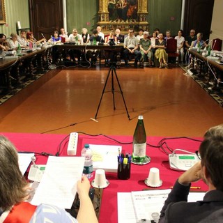 Un momento della seduta consigliare di ieri
