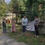 Luca Madala assessore di Verzuolo, Cristina Bertolino di Folklore in Piemonte, Mattia Meirone Barbero presidente della Compagnia del Cardo e la vicesindaca di Cardè Lorena Bechis Luca Madala assessore di Verzuolo, Cristina Bertolino di Folklore in Piemonte, Mattia Meirone Barbero presidente della Compagnia del Cardo e la vicesindaca di Cardè Lorena Bechis