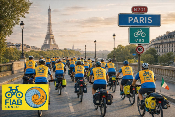 Da Cuneo a Parigi in bicicletta: 22 ciclisti FIAB pronti a pedalare verso la capitale francese Da Cuneo a Parigi in bicicletta: 22 ciclisti FIAB pronti a pedalare verso la capitale francese