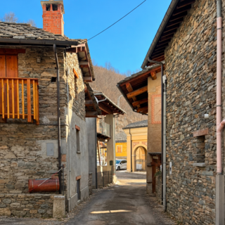 Uno scorcio della borgata Serre di Crissolo