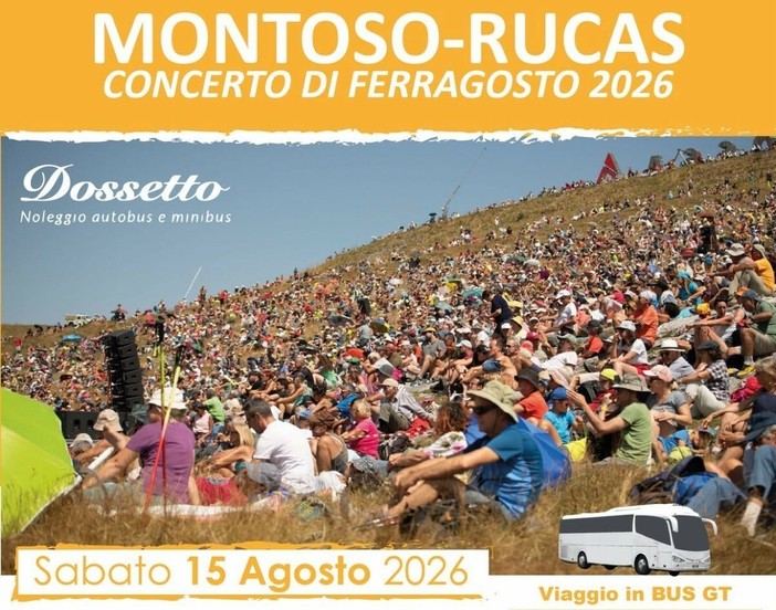 Concerto di Ferragosto a Montoso-Rucas: da Cuneo un pullman per vivere l’evento senza pensieri Concerto di Ferragosto a Montoso-Rucas: da Cuneo un pullman per vivere l’evento senza pensieri