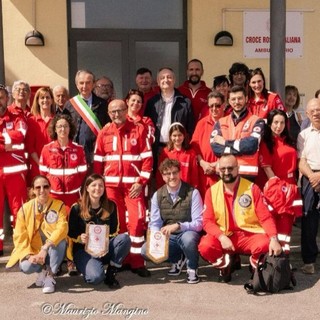 Nelle foto di Maurizio Mangino alcuni momenti della cerimonia tenuta sabato 6 aprile presso la Sala Operativa Locale della Croce Rossa Italiana di Bra