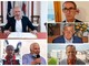 Il presidente Dovetta e i sindaci Ellena, Fina, Allasina, Dadone e Amorisco