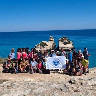 La delegazione albese lungo il cammino del Salento La delegazione albese lungo il cammino del Salento