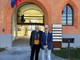 Carlo Petrini con Luigi Barbero all'Agenzia di Pollenzo Carlo Petrini con Luigi Barbero all'Agenzia di Pollenzo