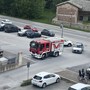 L'intervento dei Vigili del Fuoco in corso Francia