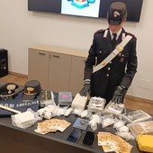 La merce sequestrata nel terreno e all'interno dell'abitazione dei quattro arrestati