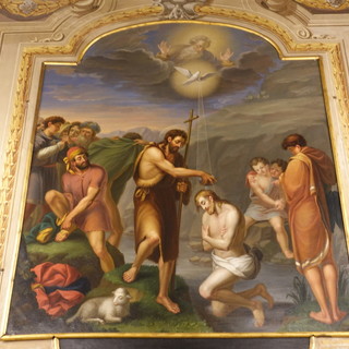 Nella foto il Battesimo di Gesù (chiesa dei Battuti Neri, a Bra)