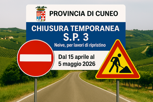 Chiusura diurna di 20 giorni per la strada provinciale 3 nel comune di Neive Chiusura diurna di 20 giorni per la strada provinciale 3 nel comune di Neive