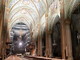 Saluzo, l'interno del Duomo.  Verrà spostata l'impalcatura  attualmente nell'area dell'altare maggiore