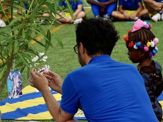 Saluzzo; cerimonia di commemorazione dell'Olimpic Calcio per Rasmane Ouedraogo
