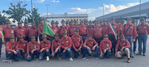 Adunata degli Alpini di Biella: tra le penne nere anche il sindaco di Busca Ezio Donadio