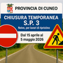 Chiusura diurna di 20 giorni per la strada provinciale 3 nel comune di Neive