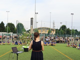 Saluzzo; cerimonia di commemorazione dell'Olimpic Calcio per Rasmane Ouedraogo