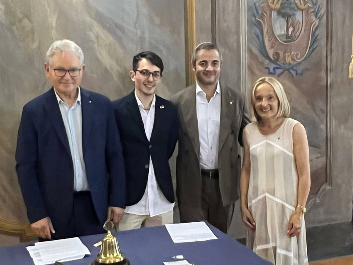 Da sinistra Giulio Marini, Alessandro Marini, Assuero Marini e Antonella Bonino