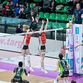 Le Gatte in azione contro Vallefoglia (foto di Danilo Ninotto)