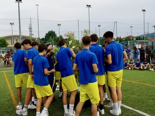 Saluzzo; cerimonia di commemorazione dell'Olimpic Calcio per Rasmane Ouedraogo