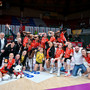La Honda Cuneo Granda Volley in festa (foto di Danilo Ninotto)