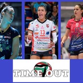 Da sinistra Rachele Morello (Chieri), Noemi Signorile (Cuneo) e Katja Eckl (Talmassons) Da sinistra Rachele Morello (Chieri), Noemi Signorile (Cuneo) e Katja Eckl (Talmassons)