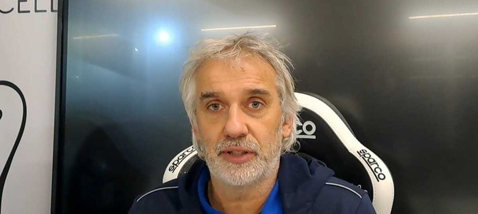 Danilo Bianco, allenatore AC Cuneo 1905 in conferenza stampa