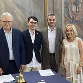 Da sinistra Giulio Marini, Alessandro Marini, Assuero Marini e Antonella Bonino