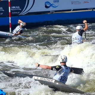 CANOA / Argento mondiale per Dennis Fina nella prova a squadre del C1 Junior CANOA / Argento mondiale per Dennis Fina nella prova a squadre del C1 Junior