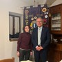 Da sinistra: la dottoressa Franca Rinaldi e il presidente del Lions Club Carrù-Dogliani Giulio Marini