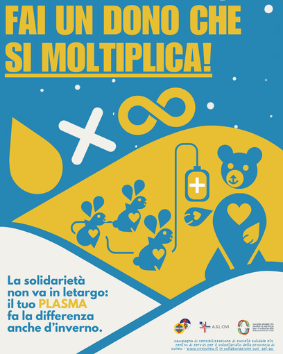 Al via la campagna invernale di sensibilizzazione al dono del plasma Al via la campagna invernale di sensibilizzazione al dono del plasma