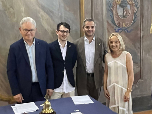 Da sinistra Giulio Marini, Alessandro Marini, Assuero Marini e Antonella Bonino