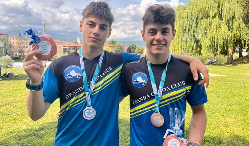 Dennis e Oliver Fina, doppio podio internazionale a Ivrea per il Granda Canoa Club