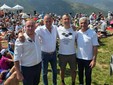Danilo Rinaudo, Mariano Occelli il sindaco Bagnolo Piemonte Roberto Baldi al concerto di Ferragosto al Rucas Danilo Rinaudo, Mariano Occelli il sindaco Bagnolo Piemonte Roberto Baldi al concerto di Ferragosto al Rucas
