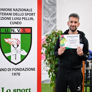 Il cuneese Emanuele Aime, Ambasciatore UNVS dello Sport