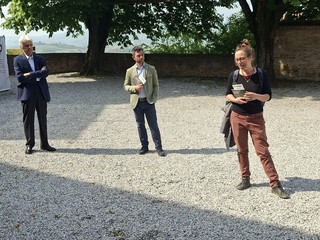 Alcuni momenti della presentazione tenuta questa mattina al castello di Roddi