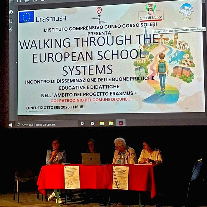 L’IC Cuneo Corso Soleri si proietta in Europa: al Cinema Monviso il bilancio dei progetti Erasmus+ L’IC Cuneo Corso Soleri si proietta in Europa: al Cinema Monviso il bilancio dei progetti Erasmus+