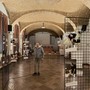 Enrico Giraudo nella mostra dedicata all'Aido