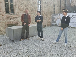 Alcuni momenti della presentazione tenuta questa mattina al castello di Roddi