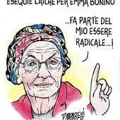 La vignetta di Paparelli per Emma Bonino La vignetta di Paparelli per Emma Bonino