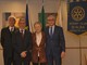 Enrico Strada, Salvatore Paparelli, Piera Arata (Presidente del Rotary Club Alba) e Remo Gattiglia (Past Governor Distretto 2032). Foto di Lucia Ernè
