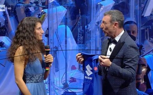 Festival 2022: all'Ariston applausi per Elisa Balsamo, campionessa cuneese iridata di ciclismo