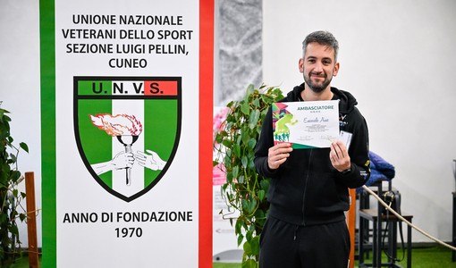Il cuneese Emanuele Aime, Ambasciatore UNVS dello Sport Il cuneese Emanuele Aime, Ambasciatore UNVS dello Sport