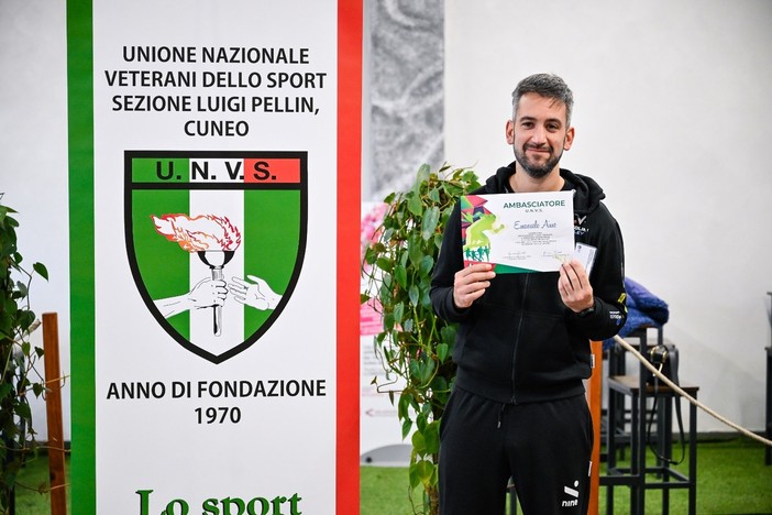 Il cuneese Emanuele Aime, Ambasciatore UNVS dello Sport