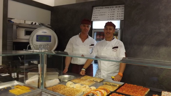 Bruno Alberiore e Flavio Campana nel locale El Merendero, aperto a Saluzzo