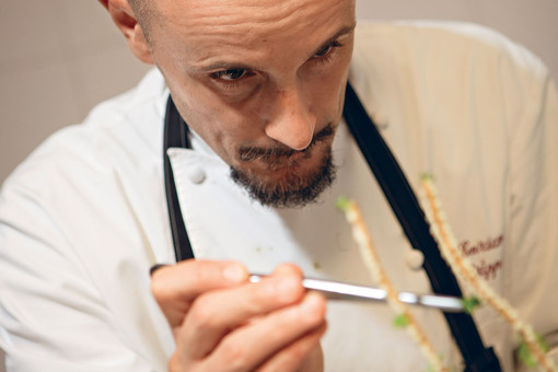Enrico Crippa, chef del ristorante "Piazza Duomo" Enrico Crippa, chef del ristorante "Piazza Duomo"