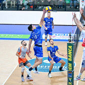 Un attacco di Nathan Feral nella gara di andata con Piacenza Un attacco di Nathan Feral nella gara di andata con Piacenza