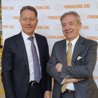 Da sinistra Mauro Gola e Roberto Giordana, presidente e direttore della Fondazione CRC