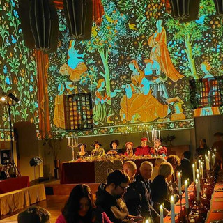 Il banchetto nuziale al Monastero della Stella che ha chiuso i Racconti del Marchesato e aperto la VI Festa del Libro Medievale e antico a Saluzzo Il banchetto nuziale al Monastero della Stella che ha chiuso i Racconti del Marchesato e aperto la VI Festa del Libro Medievale e antico a Saluzzo