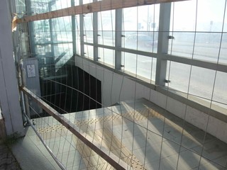 Il sottopasso chiuso visto da corso Monviso-piazzale della Libertà