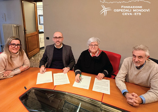 Dal Comune di Mondovì 100.000 euro alla Fondazione Ospedali Mondovì Ceva: sottoscritta la convenzione